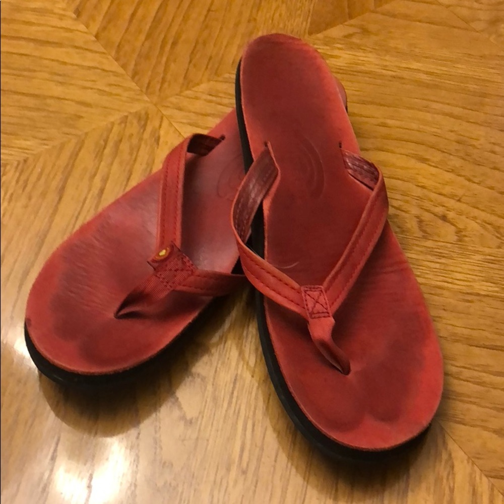 Red Rainbow Sandals
